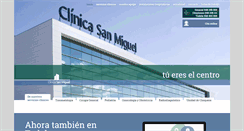 Desktop Screenshot of clinicasanmiguel.es