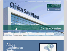 Tablet Screenshot of clinicasanmiguel.es